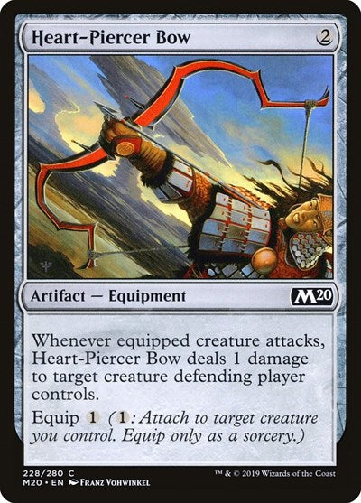 Heart Piercer Bow (M20) #228 Common (Lightly Played) Core Set 2020 Magic: The Gathering: 2019