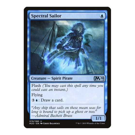 Spectral Sailor (M20) #76 Uncommon (Lightly Played) Core Set 2020 Magic: The Gathering: 2019