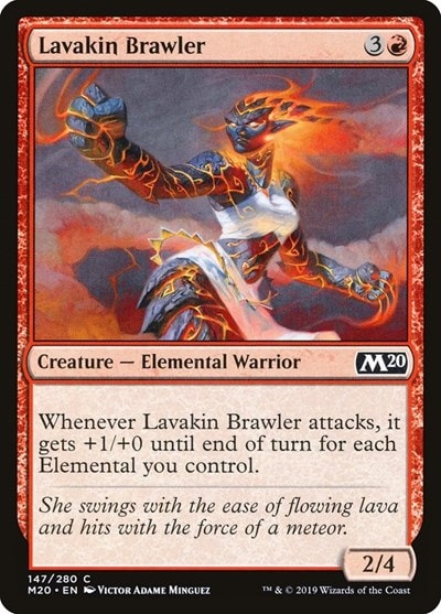 Lavakin Brawler (M20) #147 Common (Lightly Played) Core Set 2020 Magic: The Gathering: 2019