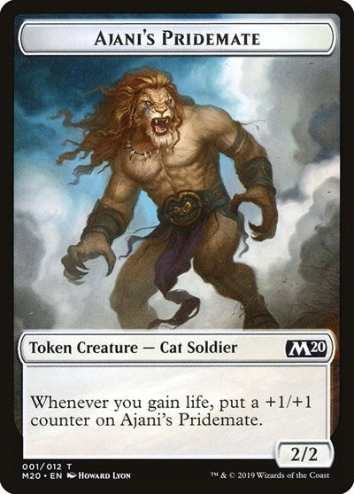 Ajanis Pridemate Token (M20) #1 T (Lightly Played) Core Set 2020 Magic: 2019
