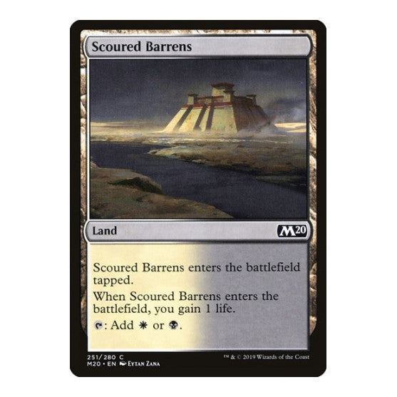Scoured Barrens (M20) #251 Common (Lightly Played) Core Set 2020 Magic: The Gathering: 2019