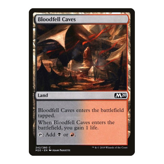 Bloodfell Caves (M20) #242 Common (Lightly Played) Core Set 2020 Magic: The Gathering: 2019