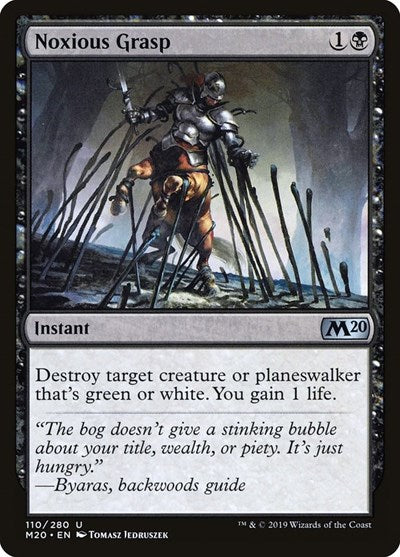 Noxious Grasp (M20) #110 Uncommon (Lightly Played) Core Set 2020 Magic: The Gathering: 2019