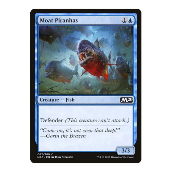 Moat Piranhas (M20) #67 Common (Lightly Played) Core Set 2020 Magic: The Gathering: 2019