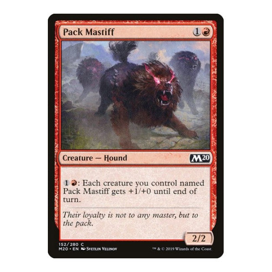 Pack Mastiff (M20) #152 Common Core Set 2020 Magic: The Gathering: 2019