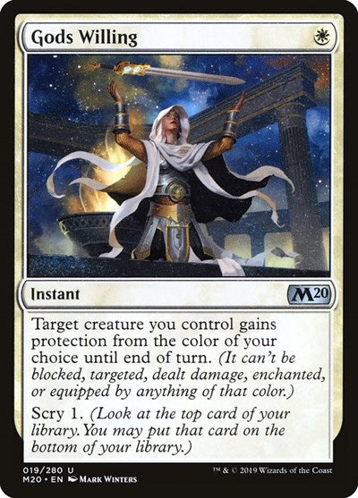 Gods Willing (M20) #19 Uncommon (Lightly Played) Core Set 2020 Magic: The Gathering: 2019