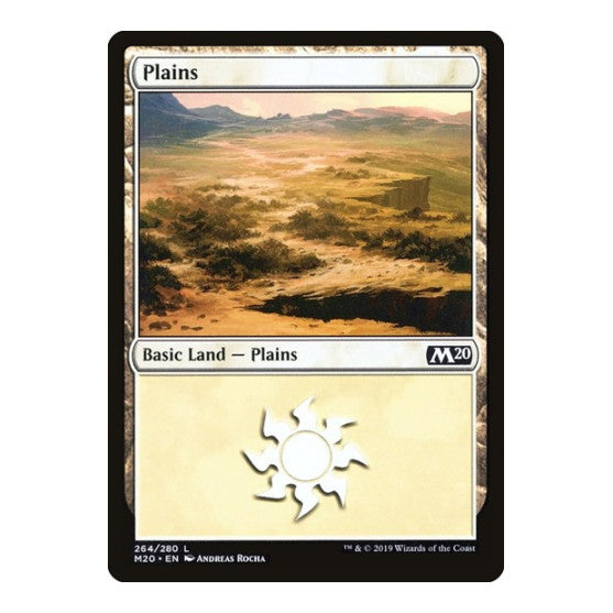 Plains 264 (M20) #264 Land (Foil Lightly Played) Core Set 2020 Magic: The Gathering: 2019