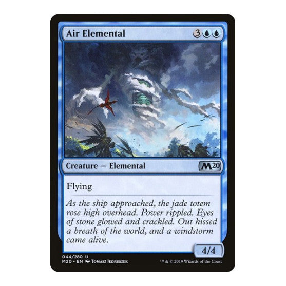 Air Elemental (M20) #44 Uncommon (Lightly Played) Core Set 2020 Magic: The Gathering: 2019