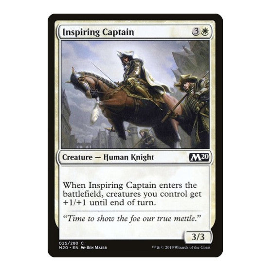 Inspiring Captain (M20) #25 Common (Lightly Played) Core Set 2020 Magic: The Gathering: 2019