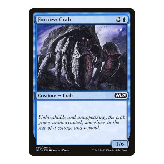 Fortress Crab (M20) #60 Common (Lightly Played) Core Set 2020 Magic: The Gathering: 2019