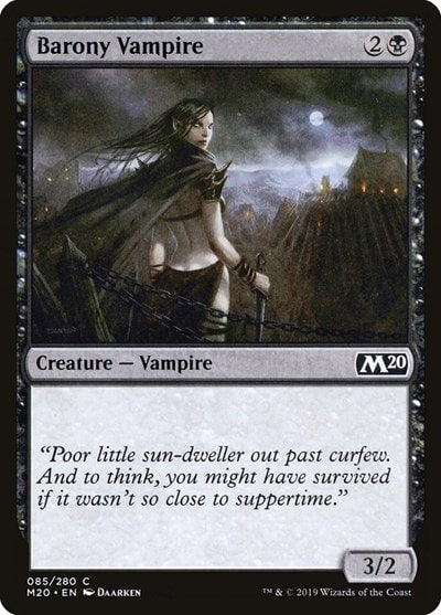 Barony Vampire (M20) #85 Common (Lightly Played) Core Set 2020 Magic: The Gathering: 2019