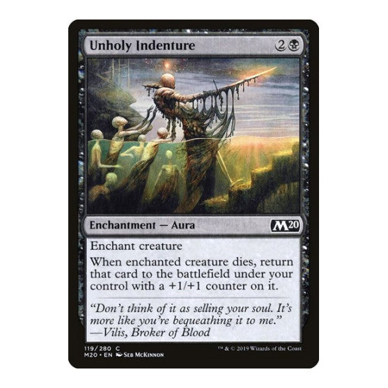 Unholy Indenture (M20) #119 Common (Lightly Played) Core Set 2020 Magic: The Gathering: 2019