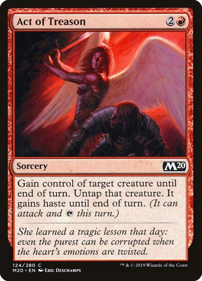 Act of Treason (M20) #124 Common (Lightly Played) Core Set 2020 Magic: The Gathering: 2019