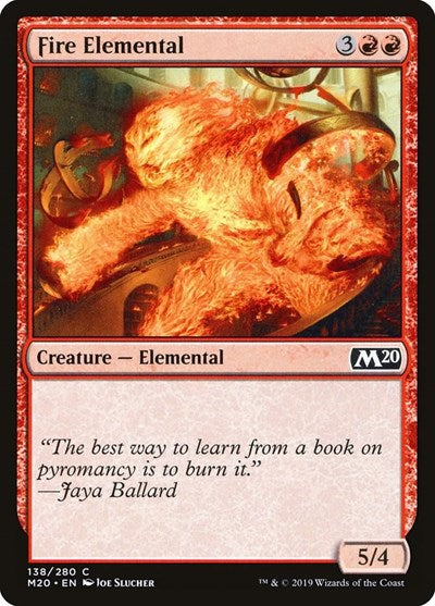 Fire Elemental (M20) #138 Common (Lightly Played) Core Set 2020 Magic: 2019