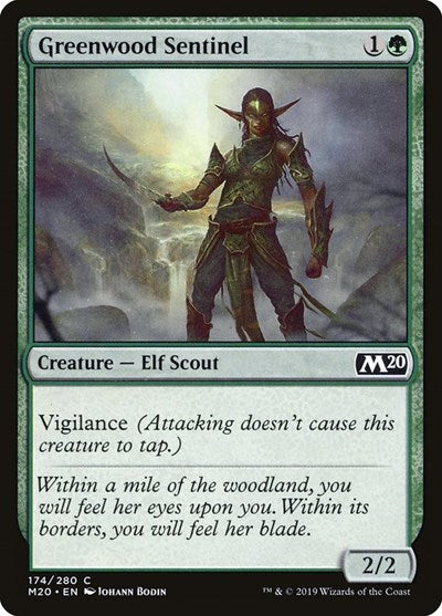 Greenwood Sentinel (M20) #174 Common (Lightly Played) Core Set 2020 Magic: The Gathering: 2019
