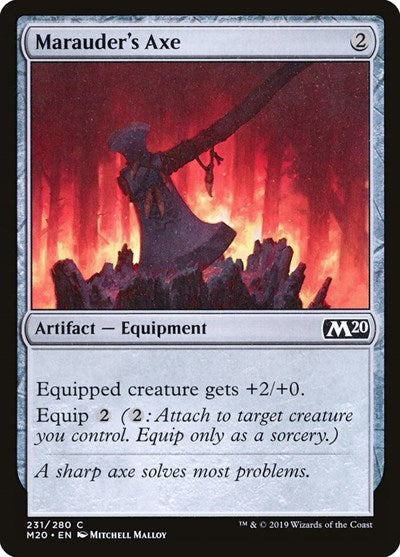 Marauders Axe (M20) #231 Common (Lightly Played) Core Set 2020 Magic: The Gathering: 2019