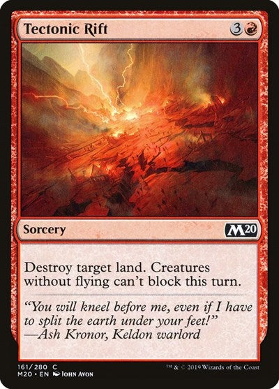 Tectonic Rift (M20) #161 Common (Lightly Played) Core Set 2020 Magic: 2019
