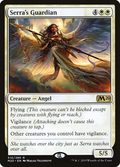 Serras Guardian (M20) #310 Rare (Lightly Played) Core Set 2020 Magic: 2019