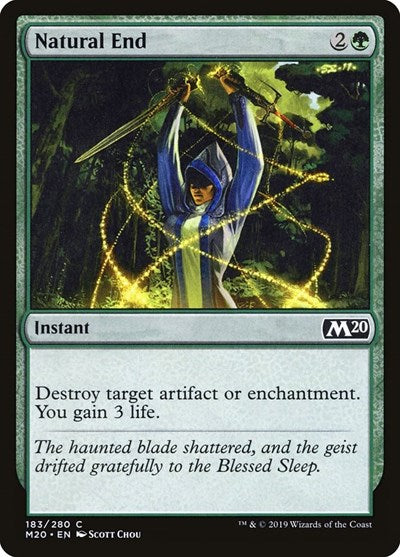 Natural End (M20) #183 Common (Lightly Played) Core Set 2020 Magic: The Gathering: 2019