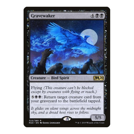 Gravewaker (M20) #323 Rare (Lightly Played) Core Set 2020 Magic: The Gathering: 2019