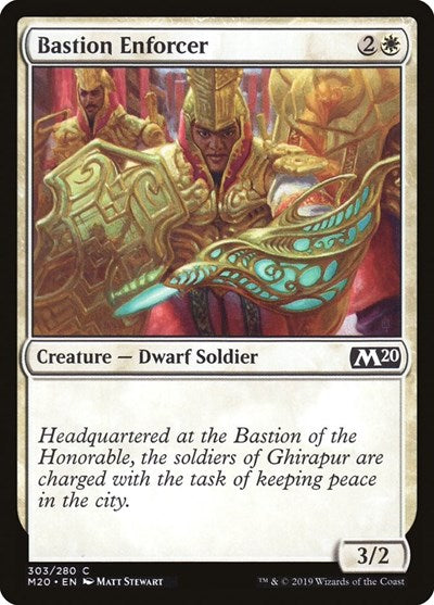 Bastion Enforcer (M20) #303 Common (Lightly Played) Core Set 2020 Magic: The Gathering: 2019