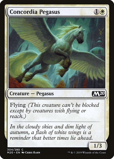 Concordia Pegasus (M20) #304 Common (Lightly Played) Core Set 2020 Magic: 2019