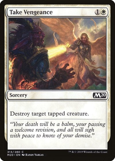 Take Vengeance (M20) #313 Common (Lightly Played) Core Set 2020 Magic: 2019