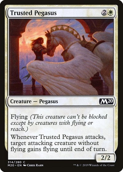 Trusted Pegasus (M20) #314 Common (Lightly Played) Core Set 2020 Magic: The Gathering: 2019
