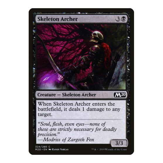 Skeleton Archer (M20) #324 Common (Lightly Played) Core Set 2020 Magic: The Gathering: 2019