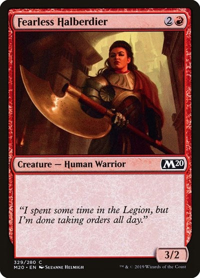 Fearless Halberdier (M20) #329 Common (Lightly Played) Core Set 2020 Magic: The Gathering: 2019