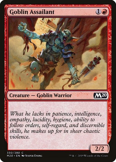 2019 Magic: Core Set 2020 (M20) - Goblin Assailant (#330, Common) (Lightly Played)