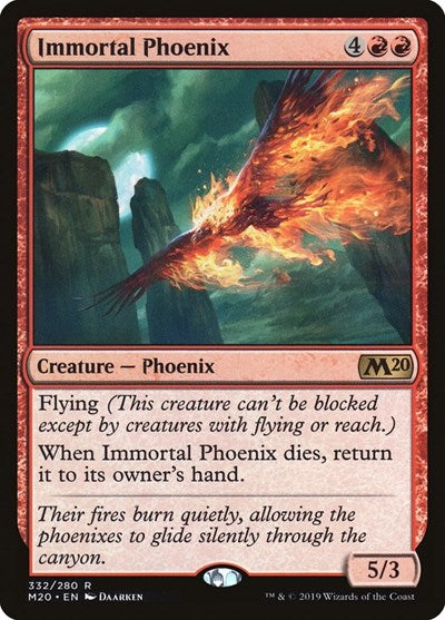 Immortal Phoenix (M20) #332 Rare (Lightly Played) Core Set 2020 Magic: The Gathering: 2019