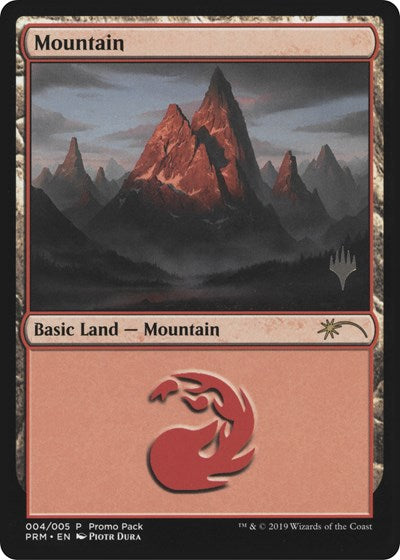 Mountain (PPM20) #4 P (Lightly Played) Promo Pack: Core Set 2020 Magic: The Gathering: 2019