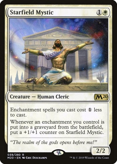 Starfield Mystic (PPM20) #39p Rare (Foil Lightly Played) Promo Pack: Core Set 2020 Magic: The Gathering: 2019