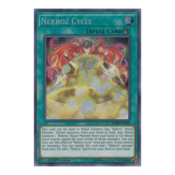 Nekroz Cycle (BLHR) #BLHR-EN086 Secret Rare (1st Edition Near Mint) Battles of Legend: Hero's Revenge YuGiOh: 2019
