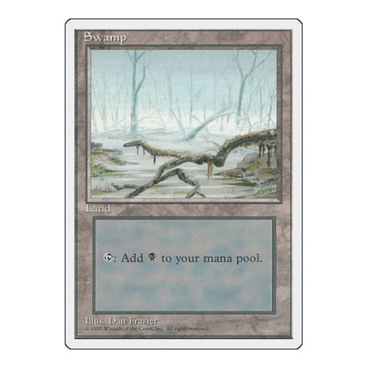 Swamp (A) (4ED) #192 Land Fourth Edition Magic: The Gathering: 1995