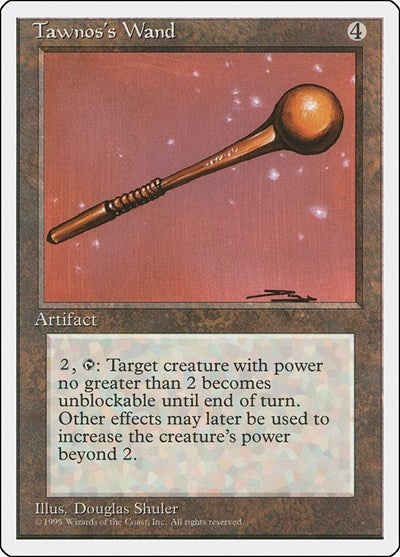 Tawnoss Wand (4ED) #348 Uncommon (Heavily Played) Fourth Edition Magic: 1995