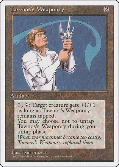 Tawnoss Weaponry (4ED) #349 Uncommon (Heavily Played) Fourth Edition Magic: 1995