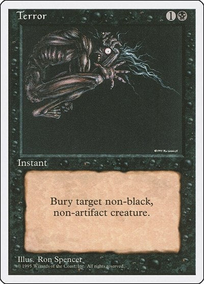 Terror (4ED) #164 Common Fourth Edition Magic: The Gathering: 1995
