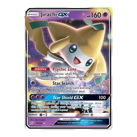 Jirachi GX (SM11) #79/236 Ultra Rare (Holofoil Near Mint) SM - Unified Minds Pokemon: 2019