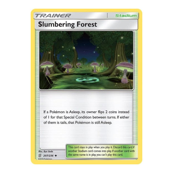 Slumbering Forest (SM11) #207/236 Uncommon (Moderately Played) SM - Unified Minds Pokemon: 2019