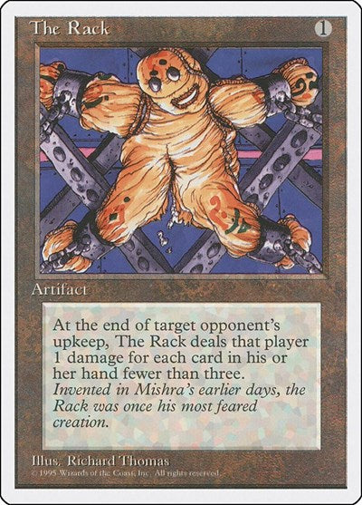 The Rack (4ED) #352 Uncommon (Heavily Played) Fourth Edition Magic: The Gathering: 1995