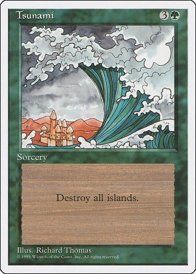 Tsunami (4ED) #278 Uncommon (Lightly Played) Fourth Edition Magic: 1995