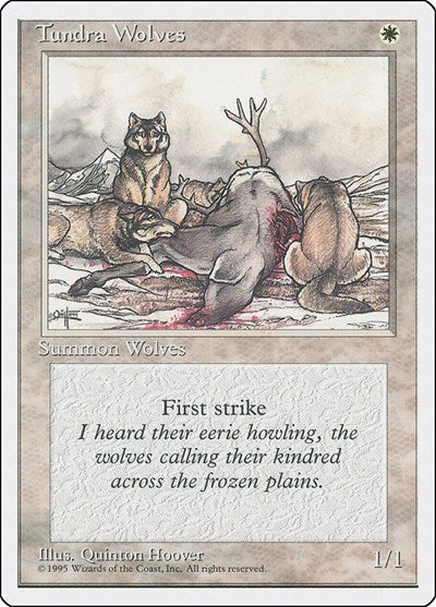 Tundra Wolves (4ED) #53 Common (Lightly Played) Fourth Edition Magic: The Gathering: 1995