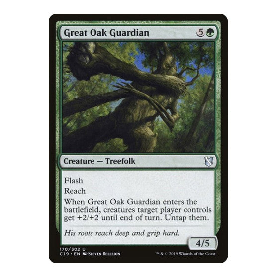 Great Oak Guardian (C19) #170 Uncommon (Lightly Played) Commander 2019 Magic: The Gathering: 2019