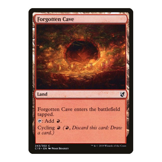 Forgotten Cave (C19) #243 Common (Lightly Played) Commander 2019 Magic: The Gathering: 2019