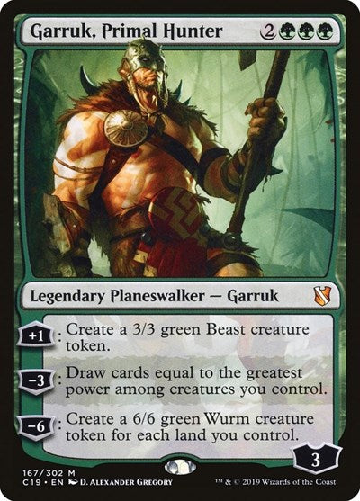 Garruk Primal Hunter (C19) #167 Mythic Rare (Lightly Played) Commander 2019 Magic: The Gathering: 2019