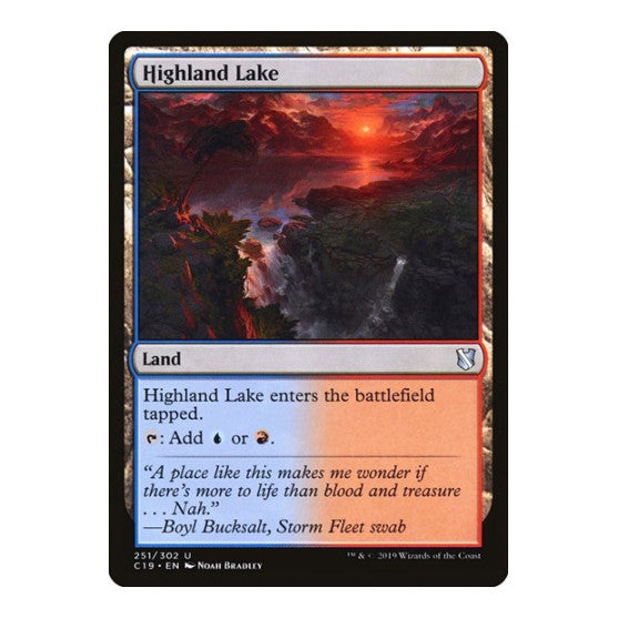 Highland Lake (C19) #251 Uncommon (Lightly Played) Commander 2019 Magic: The Gathering: 2019