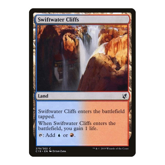 Swiftwater Cliffs (C19) #279 Common (Lightly Played) Commander 2019 Magic: The Gathering: 2019