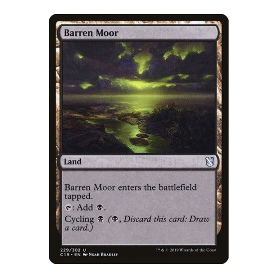 Barren Moor (C19) #229 Uncommon (Lightly Played) Commander 2019 Magic: The Gathering: 2019